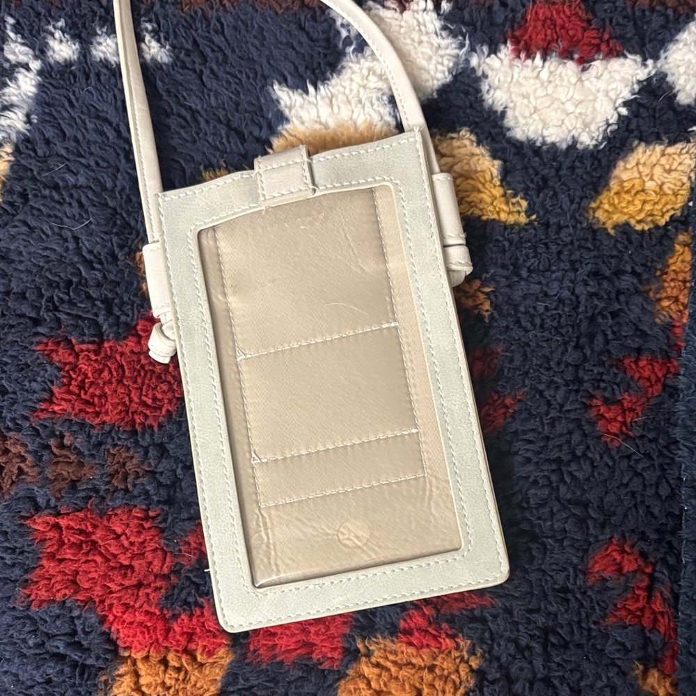 SAVE THE GIRLS Cream  Crossbody Phone Holder